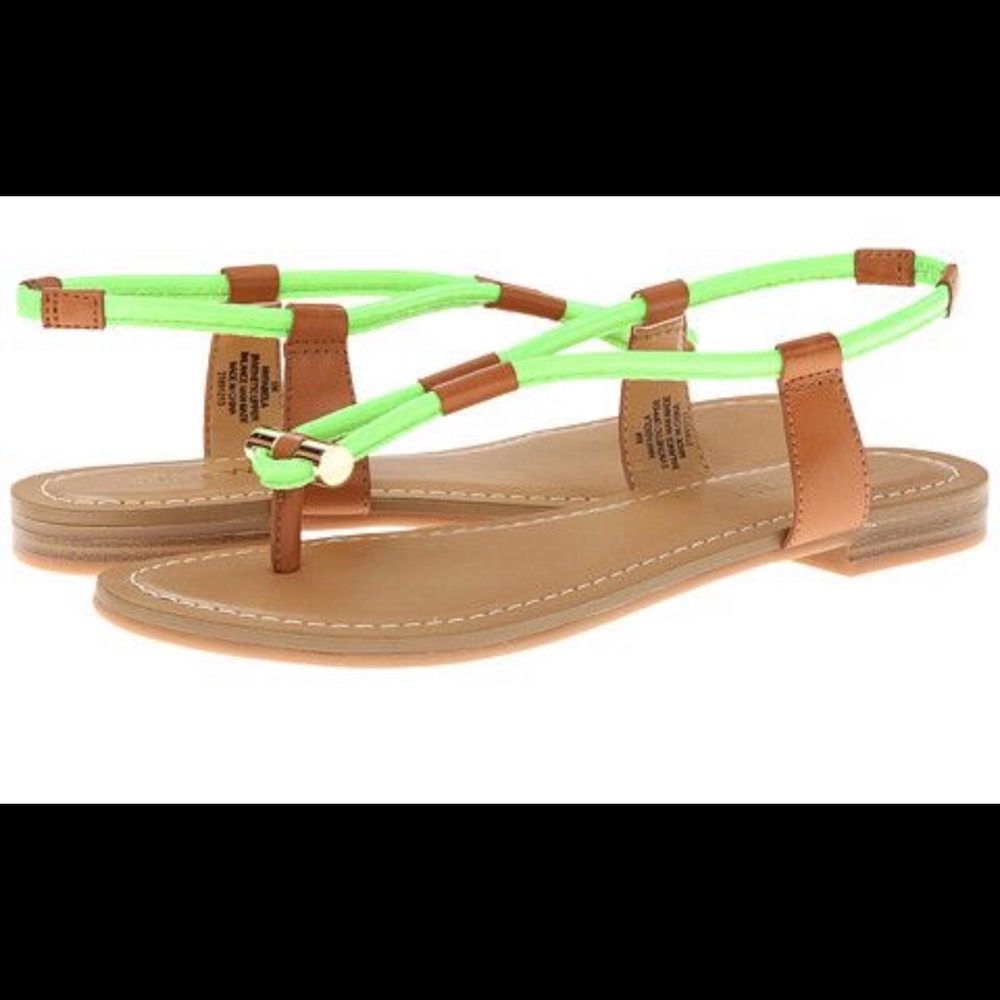 Nine West Fabiola Sandal - Neon Yellow